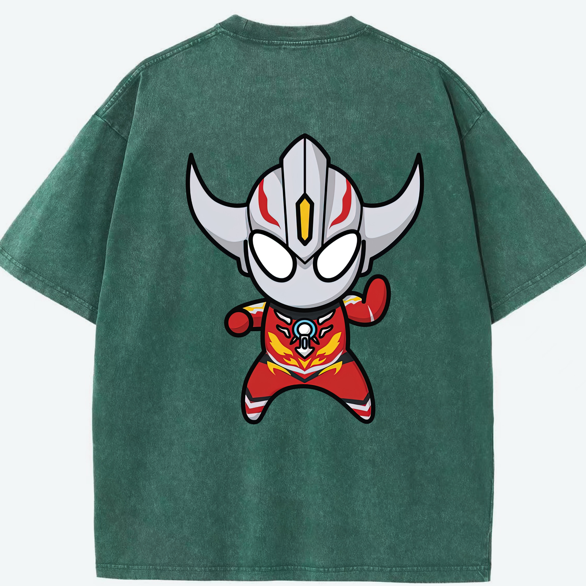 （画像用） ウルトラマン Ultraman 綿100% ヴィンテージ風 半袖Tシャツ（背面プリント）